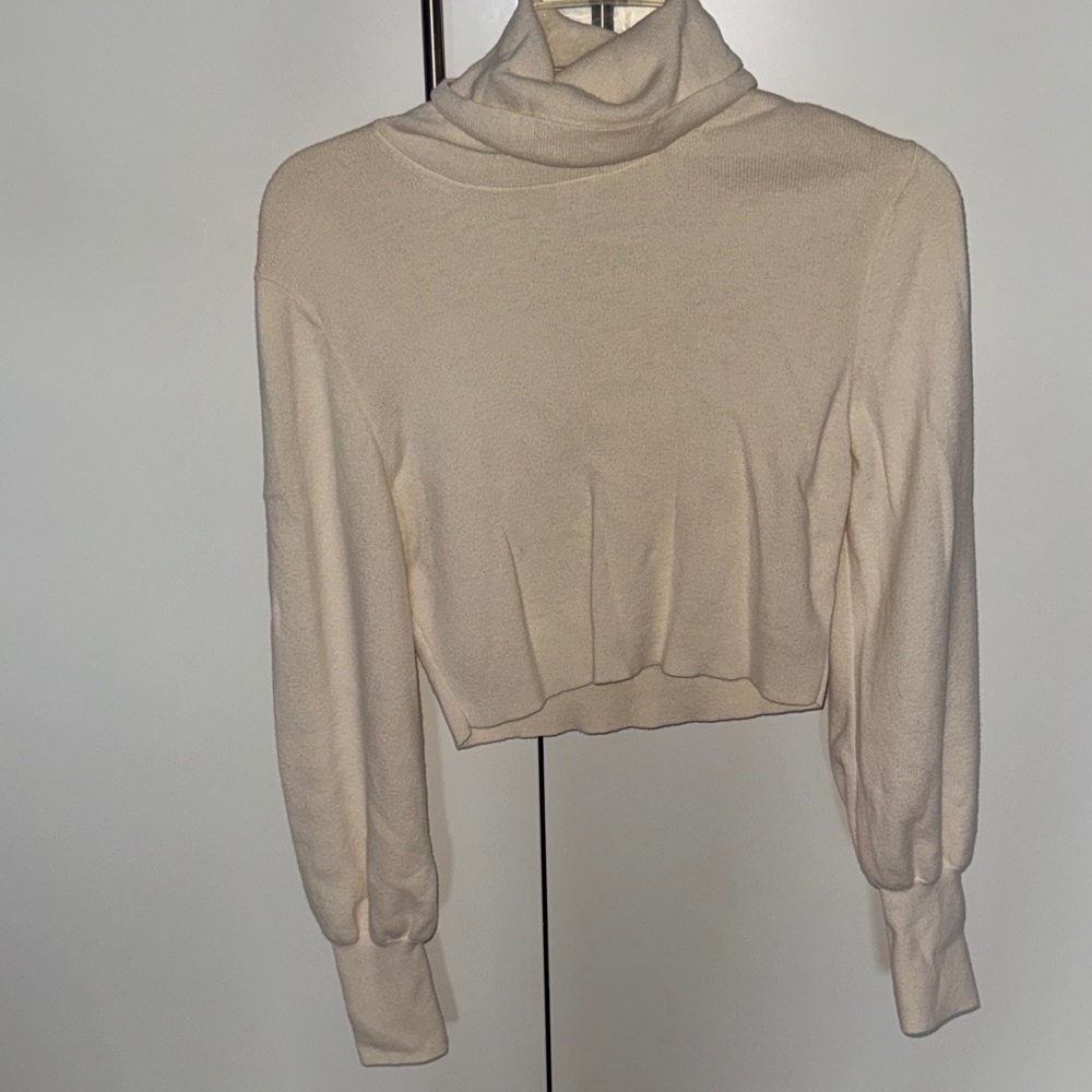 Wilfred Cream Cowl Neck Sweater